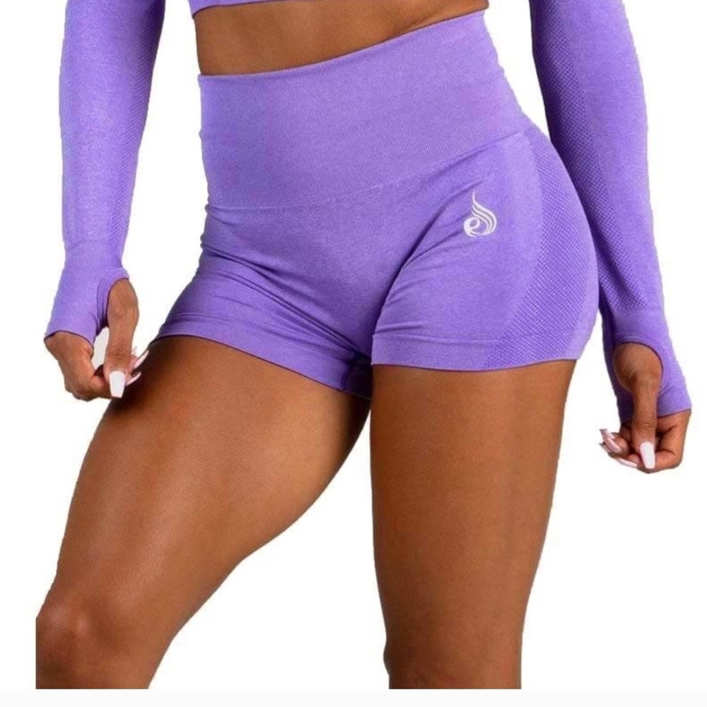 Ryderwear Seamless HR Purple Women's Athletic Shorts